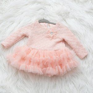 Baby Pink Formal Dress 0-3 Months
